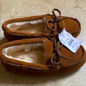 Brand new kids size 12 moccasin slippers